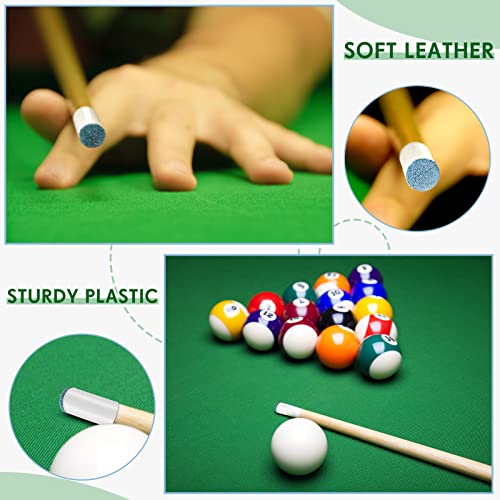 12mm Pool Cue Tips 100 Pcs Leather Replacement Billiard Stick Tips