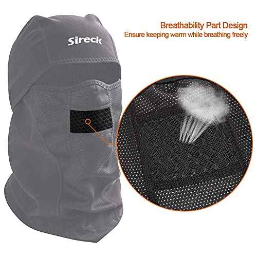 Cold Weather Balaclava Ski Mask, Water Resistant and Windproof Fleece Thermal Face Mask, Cycling Motorcycle Neck Warmer Hood Winter Gear for Men Women