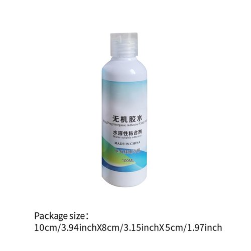 YIJU Table Tennis Racket Glue Portable DIY Easy to Apply to Replace Table Tennis Rubber with Sponges, Table Tennis Liquid Glue, 100ML