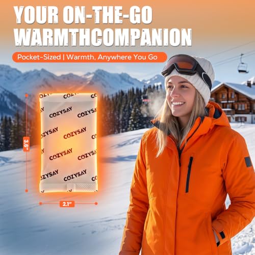 Disposable Hand Warmers Pack - 12 Hour Air-Activated, Odorless & Portable for Outdoor Activities