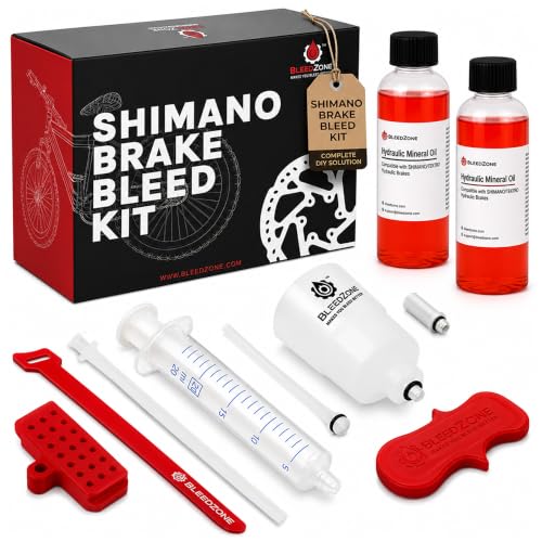 Hydraulic Brake Bleed Kit with Mineral Oil for Shimano 4 Piston Road MTB
