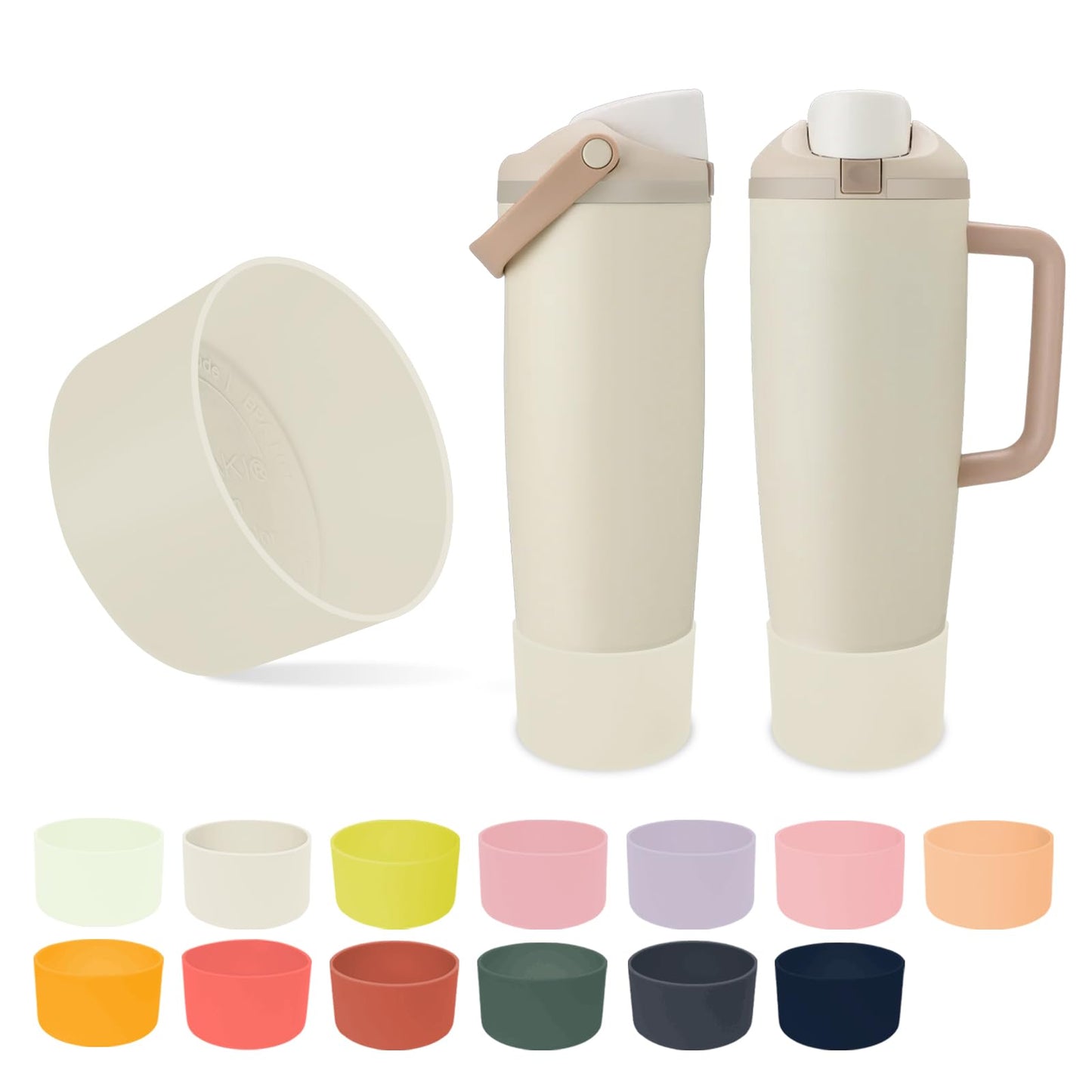 Kaitiaki Silicone Boot for Owala 30oz & 40oz FreeSip Sway Bottles & Tumblers - Non-Slip, Scratch-Resistant, Stability Enhancer, Available in 12 Colors (Lightly Toasted)