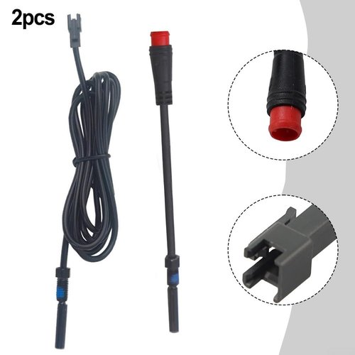 Electric Bicycle Brake Sensor Magnetic Cut Off Power Switch 2 Pin 2A Waterproof Interface with 35/150cm Cable for E-Bike Brake System Safety Control(2pin)