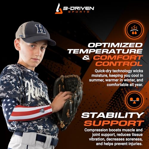 Pro Fit Compression Arm Sleeve Men Women Youth Small/Medium USA Design