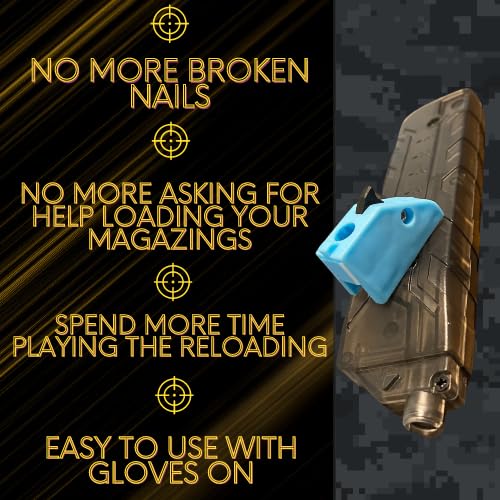 Generic Airsoft Speed Loader for Pistol Magazines Quick and Easy Reload (Light Blue)