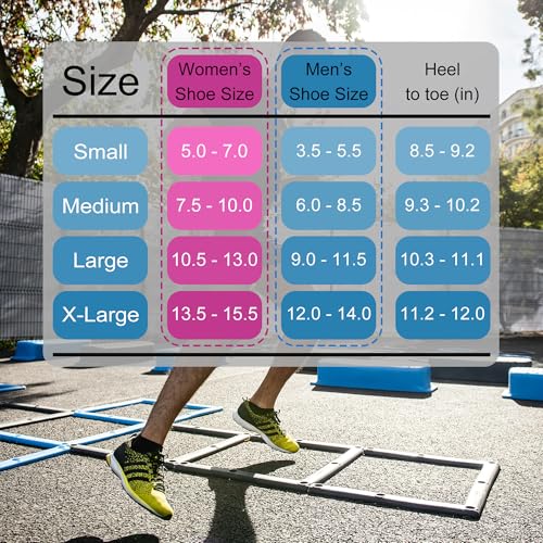 CWVLC Cushioned Athletic Ankle Compression Socks - Small, 6 Pairs, White