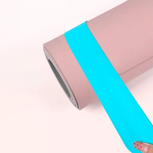 Suquosor Silicone Yoga Mat Strap Slap Band Yoga Strap Tightly Rolled and Secure Heavy-Duty Clasp Fits Most Size Mats for Storage and Travel