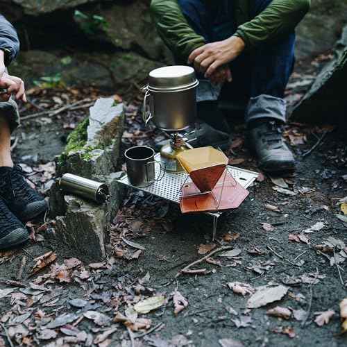 Snow Peak Ozen Solo Table, SLV-171, Aluminium, Lightweight for Backpacking, Designed in Japan, Lifetime Product Guarantee