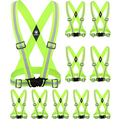 One Size Reflective Safety Vest for Running and Outdoor Sports - Green