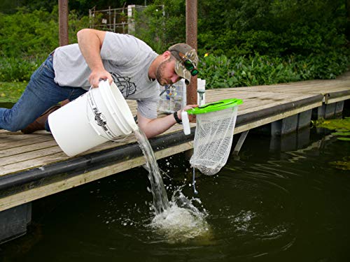 Live Bait Retrieval Lid with Net and Aerator for 5-Gallon Buckets