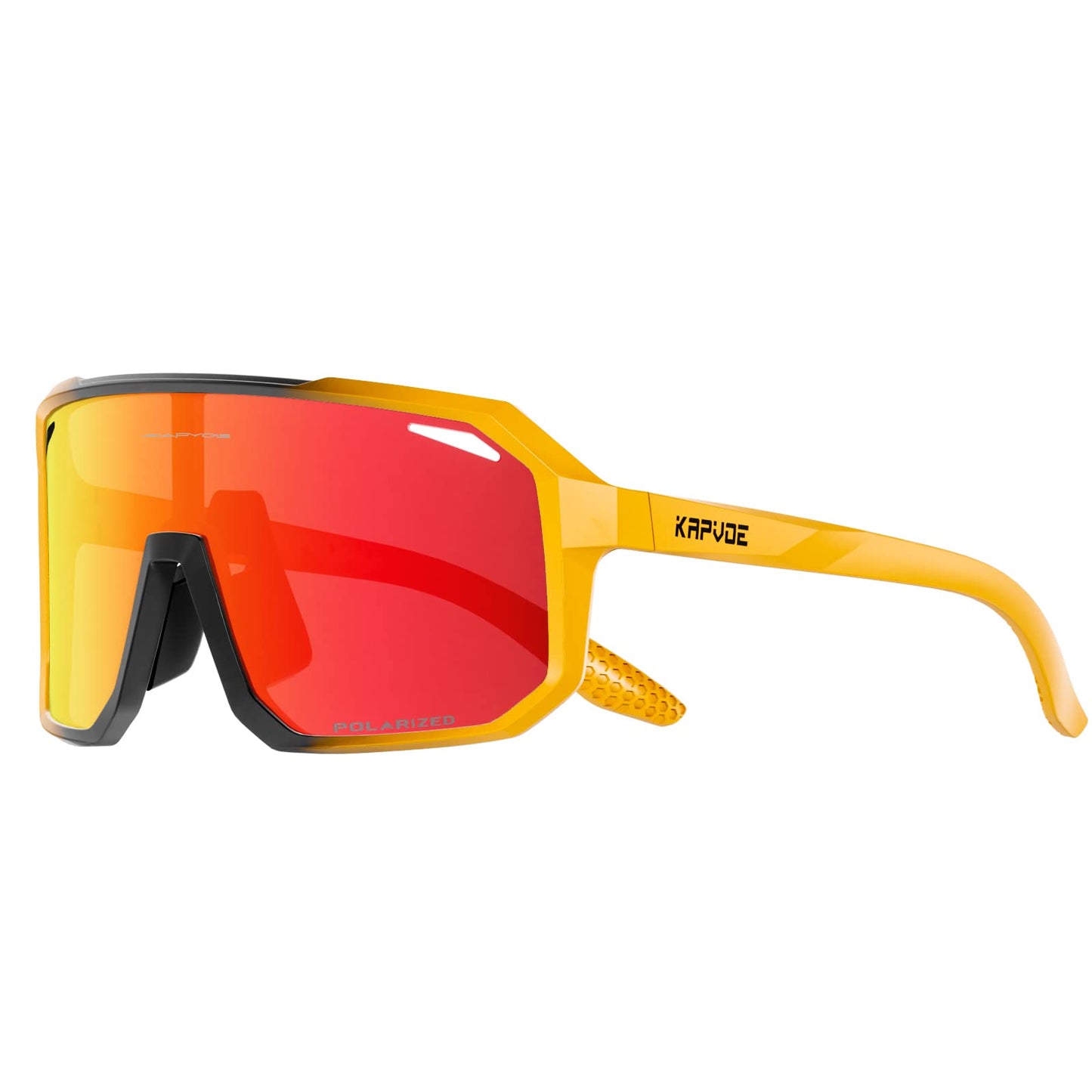 KAPVOE Polarized Cycling Glasses Sports Sunglasses, UV400 Running Fishing Baseball Glasses for Men Women K62
