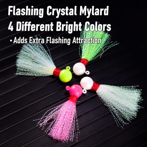 Pink 1/4oz Saltwater Fishing Jig Heads Pack of 10 for Surf & Pompano Fishing