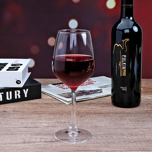 Cadamada 12oz Wine Glasses Set of 8 for Red and White Wine - Variation of 12oz-8pcs
