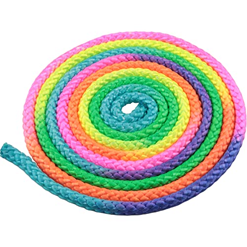 Rainbow Nylon Skipping Rope for Gymnastics and Fitness - 3 Meters
