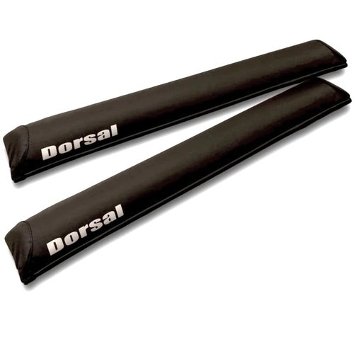 DORSAL Aero Roof Rack Pads - Sunguard (No Fade) for Factory and Wide Crossbars - Pack of 2 for Surfboards Kayaks Sups Snowboards Polyester, Polyvinyl Chloride (PVC) 28" Inch Black