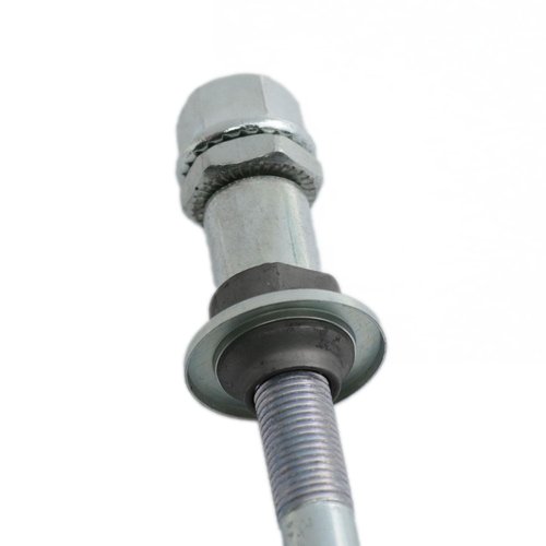 Meuey Lyot Bicycle axle 180mm /7.08 "Bicycle Multi-Speed Rear hub axle M10 Silver 26tpi Hub Conical Lock nut Washer Kit 1pcs (M10)