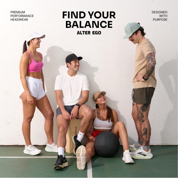 Alter Ego Traveler Splash Performance Hat – White/Grey One Size, Lightweight Water-Repellent Cap