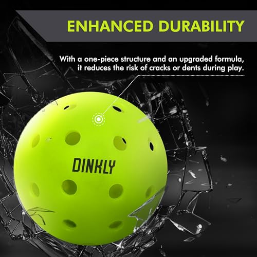 Pickleball Balls 4 Pack - USAPA Approved Outdoor Durable Green Balls