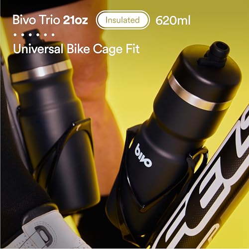 Bivo 21oz Insulated Stainless Steel Bike Water Bottle Raw - Uncoated, Dishwasher Safe