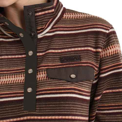 Cinch Women's Print Polar Fleece Pullover