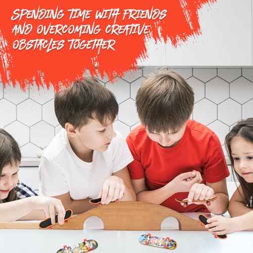 Magicat Premium Fingerboard Set I 12 Cool Finger Skateboards for Kids I Party Favors I Finger Boards for Kids I Finger Skateboard I 4 Year Old boy Birthday Gift