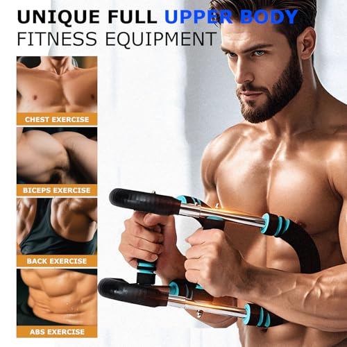 Twister Arm Trainer 60-100lb (Blue) – Portable Upper Body Strengthener for Chest, Arms & Shoulders