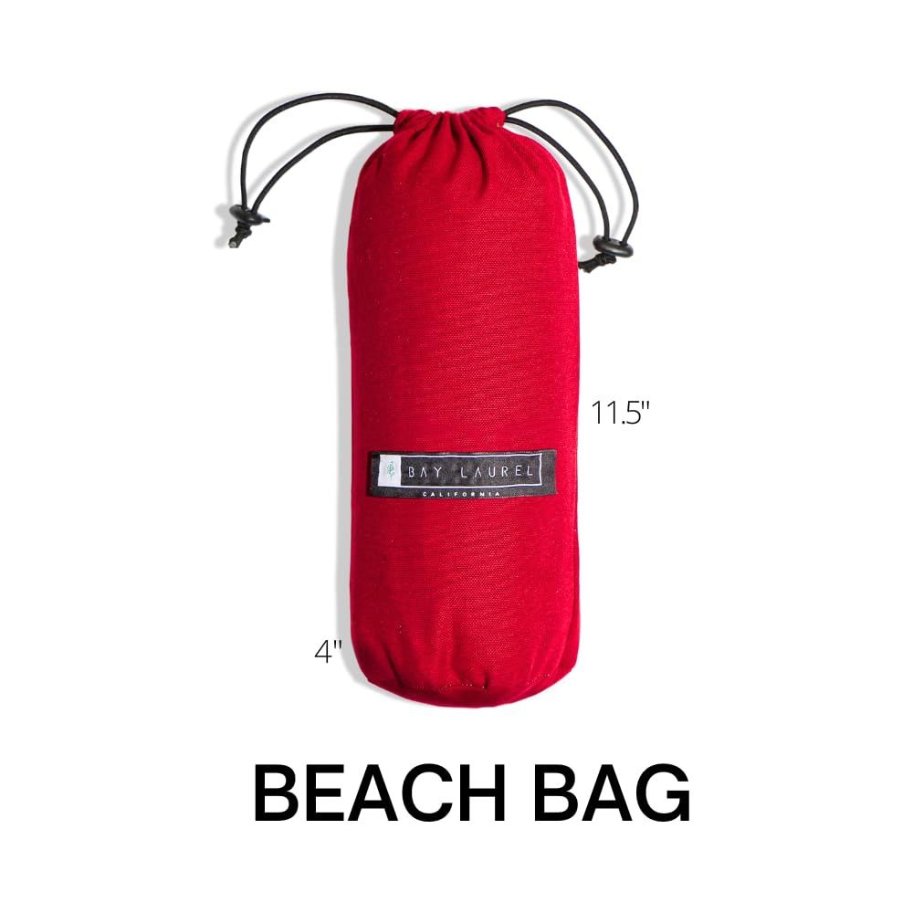 BAY LAUREL Turkish Beach Towel with Travel Bag 39 x 71 Quick Dry Sand Free Lightweight Large Oversized Towels Light