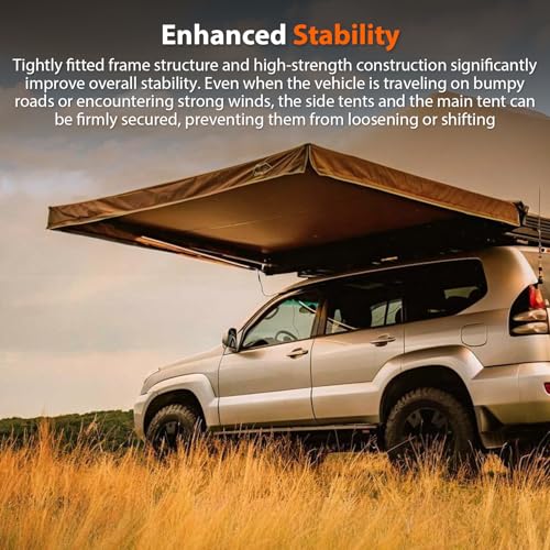 Universal Roof Rack Awning Mounting Brackets Quick-Release Set for SUVs