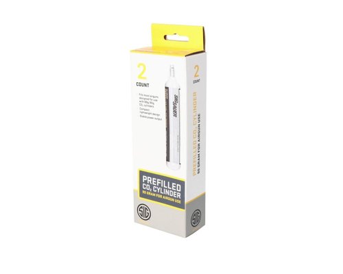 SIG SAUER Advanced Reliable Non-Refillable AC-90-2 Pellet Replacement CO2 90 Grams Airgun Cartridge, Pack of 2