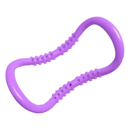 Yoga Pilates Circle Ring, Yoga Circle Stretch Resistance Ring Body Building Fitness Workout Tools for Training Neck, Back, Leg, Calf, Strengthen Chest, Thighs, Arms, Massage Point Design (Purple)