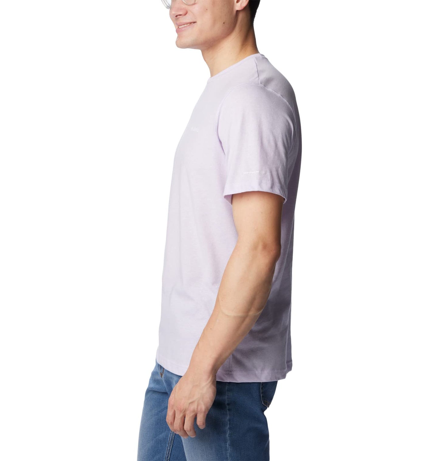 Columbia Men's Thistletown Hills Short Sleeve, Purple Tint Heather, Small