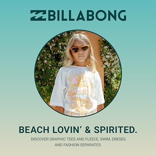 Billabong Girls' Two-Piece Rashguard Swimsuit Set, UPF 50+ Sun Protection, Quick-Dry Bathing Suit
