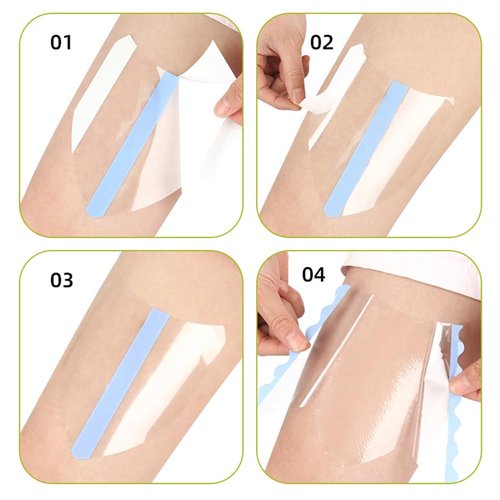 Fdnobt Instant Lift Patch for Legs, 30 Pcs Nip Lift and Glow Patches Legs for Sagging Skin – Invisible Waterproof Adhesive Body Tape, Transparent Anti-Chafing Skin Lifting & Firming