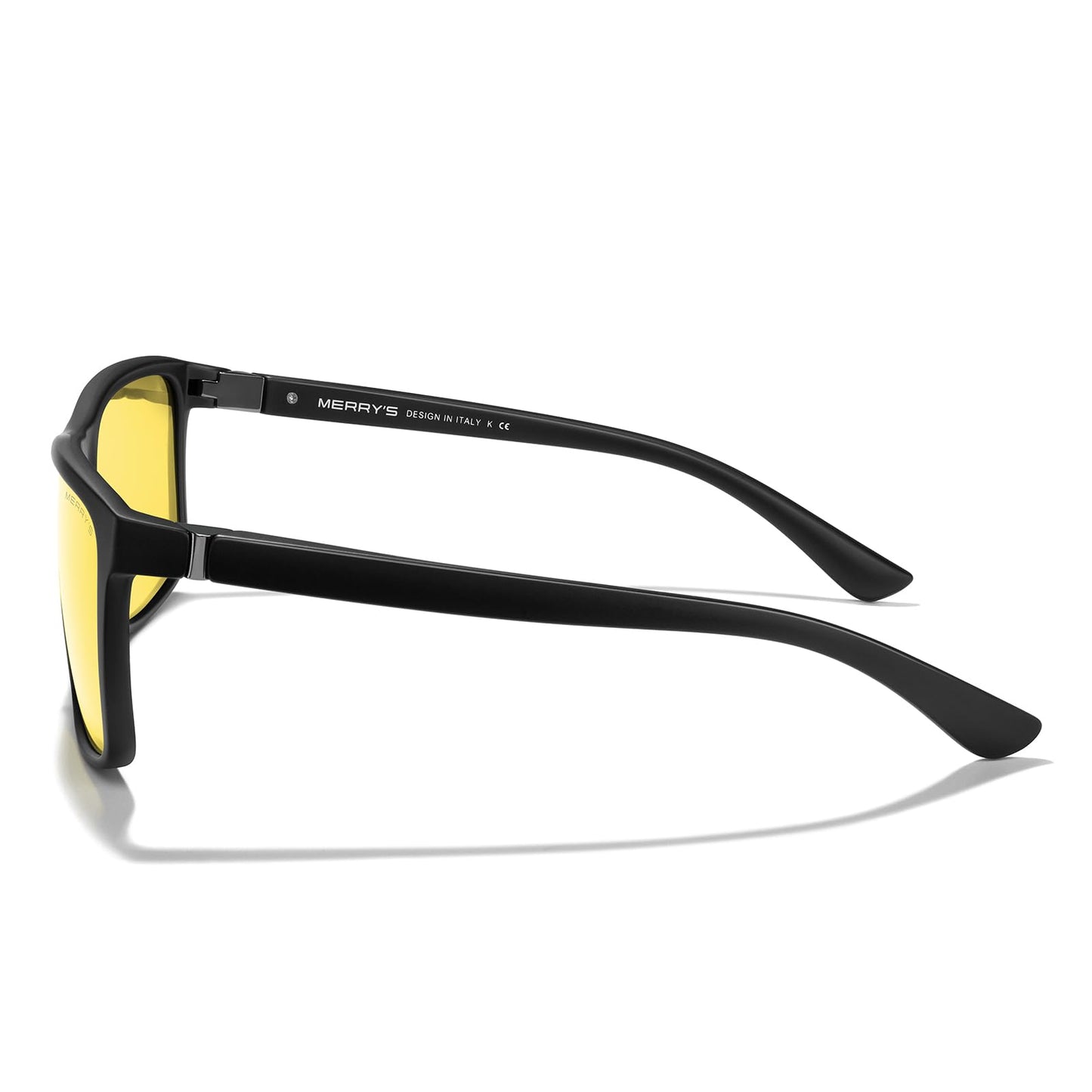 MERRY'S Rectangular Polarized Sports Sunglasses for Men Women Cycling Driving Fishing UV400 Protection S8225