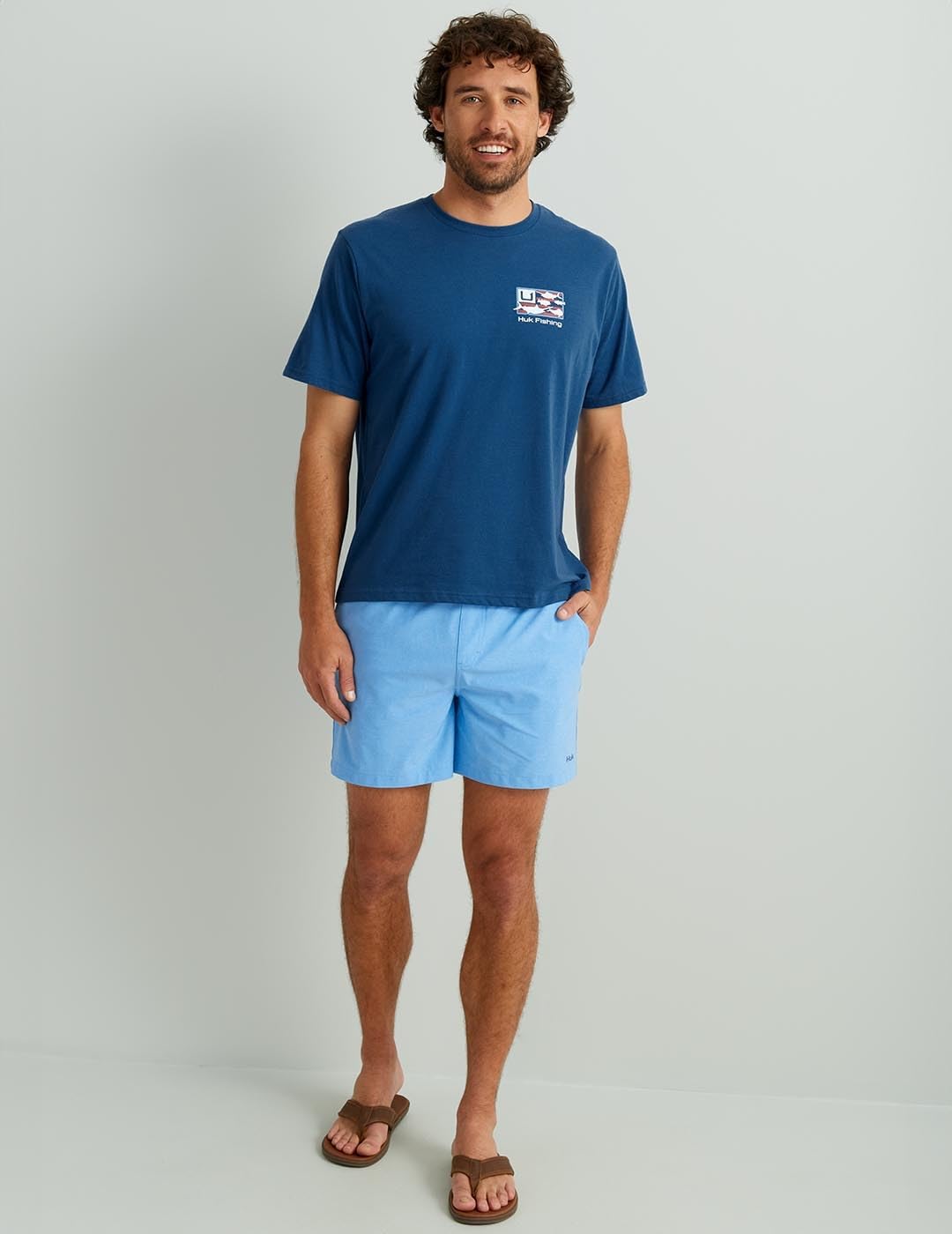 HUK Mens Fishing Graphic Tee, Performance Short Sleeve, Quick-Dry, Trophy Flag - Set Sail, XXX-Large