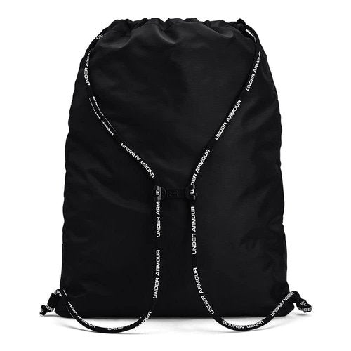 Under Armour Unisex-Adult Undeniable Sackpack , Black (001)/Metallic Silver , One Size Fits Most