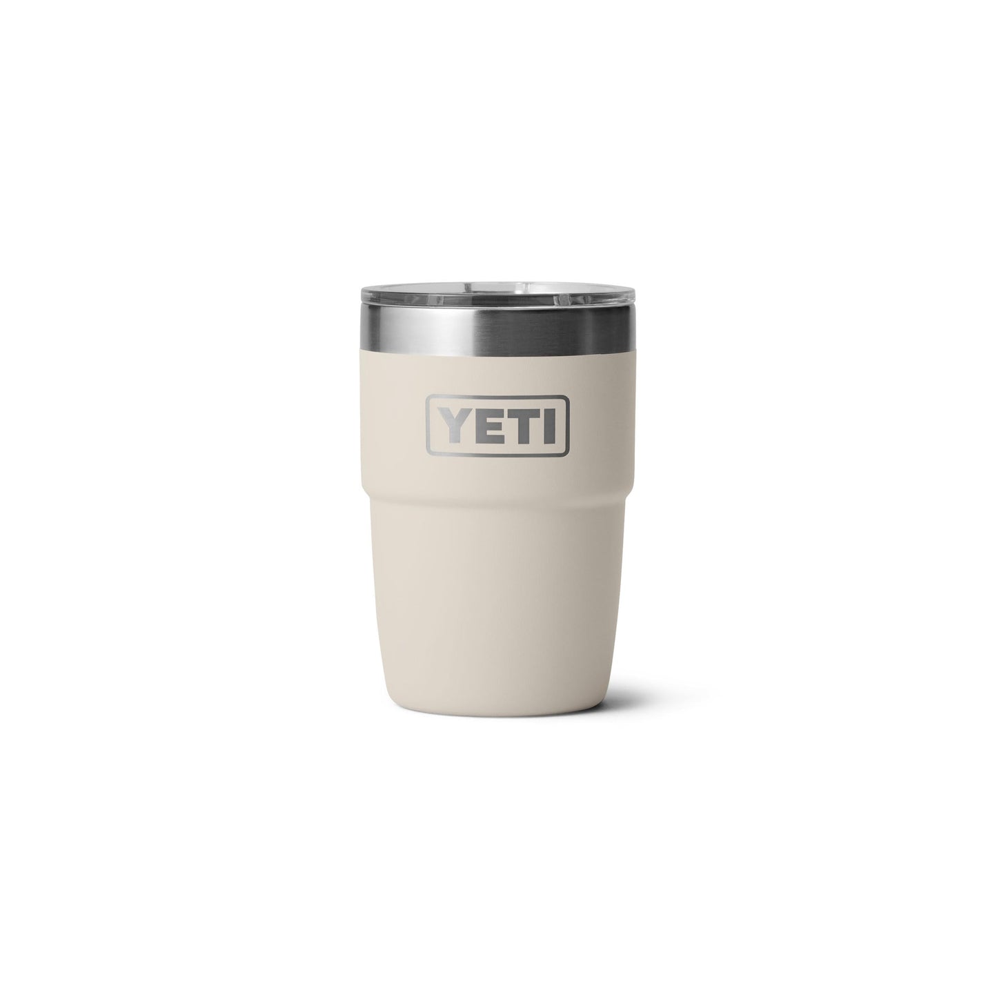 YETI Rambler 8 oz Insulated Coffee Mug with Lid - Stackable Double-Wall Vacuum Insulated Coffee Cup - DuraSip Ceramic Lining - Barista-Friendly Design - Stainless Steel - Dishwasher Safe, Cape Taupe