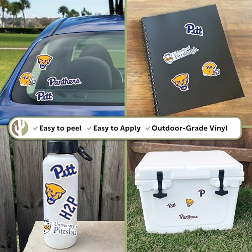Pitt Panthers Vinyl Sticker Decal - College Campus Spirit for Laptops & Water Bottles
