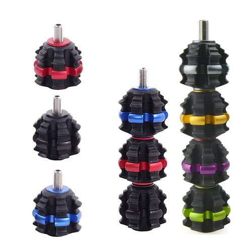 ZSHJGJR Archery Stackable Bow Stabilizer Ball Reduce Shock Absorber Balance Bar Vibration Damper Silencer for Recurve Compound Bow Hunting Shooting (Green)