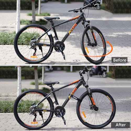 Trilancer Bike Rack Straps, 4-Pack Adjustable Bike Wheel Stabilizer Strap with Hook and Loop for Car and Wall Mount, for Transportation and Storage (29.5'' x 1.5'')
