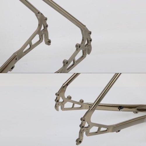 BSFHQS Bike Frame Road Bike Frameset 700C Disc Brake Frame 44cm 47cm 50cm 53cm 56cm Cr-mo Steel Bike Frame Quick Release Frame 100/135QR BSA BB68mm(Brushed Silver,53cm)