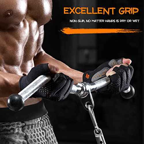 SueStar Workout Gloves for Men Women, Weight Lifting With Full Palm Protection, Excellent Grip, Ultra Breathable for Weightlifting, Fitness, Training, Hanging