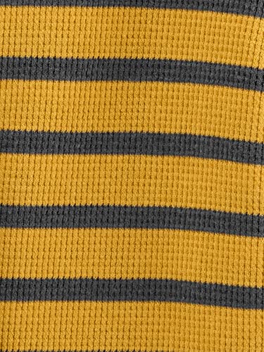 Simple Joys Boys 3-Pack Thermal Long Sleeve Shirts - 3T Grey Navy Yellow Stripe