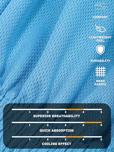 Resinta Girls Athletic Mesh Shorts - 4 Pack, Black, Gray, Blue, Pink, Age 8-10 Years