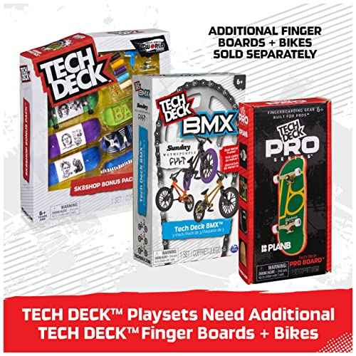 TECH DECK Performance Series, Shred Pyramid Set with Metal Rail and Exclusive Blind Fingerboard, Made with Real Wood, Kids Toy for Boys and Girls Ages 6 and up