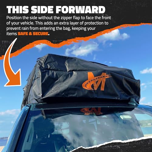 Mockins XXL Car Roof Bag 40 Cu Ft Waterproof Soft Shell Luggage Carrier