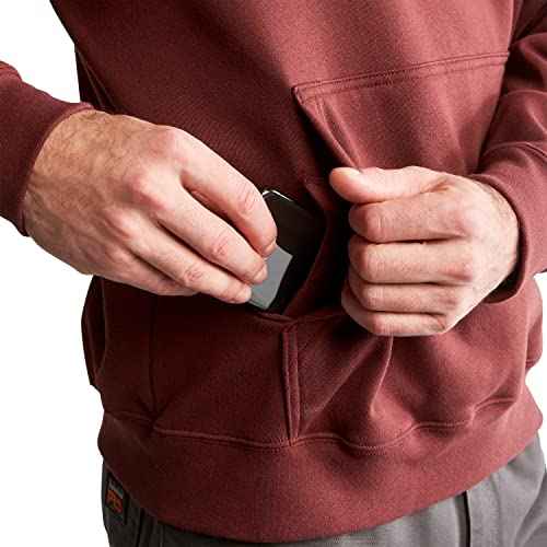 Timberland PRO Men's Hood Honcho Sport Pullover Hooded Sweatshirt, Maroon, Large