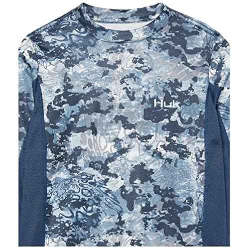 HUK Kids' Icon X Long-Sleeve Shirt with Sun Protection