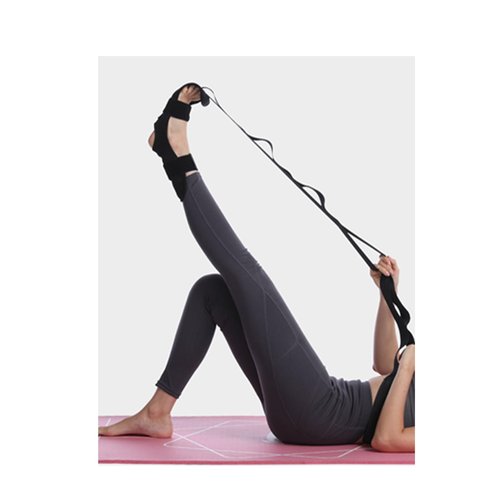 Izzila Stretching Strap With Loops And Detachable Foot, Fascia Stretcher Used For Physical Therapy, Yoga, Flex Strap, Exercise, Pain Relief, Recovery And Increasing Mobility (Blue)