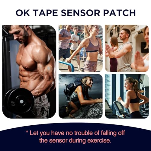 OK TAPE Adhesive Paches for Lib3/G7, Waterproof and Sweetproof Tape, Long Last and Latex Free,30pcs Beige